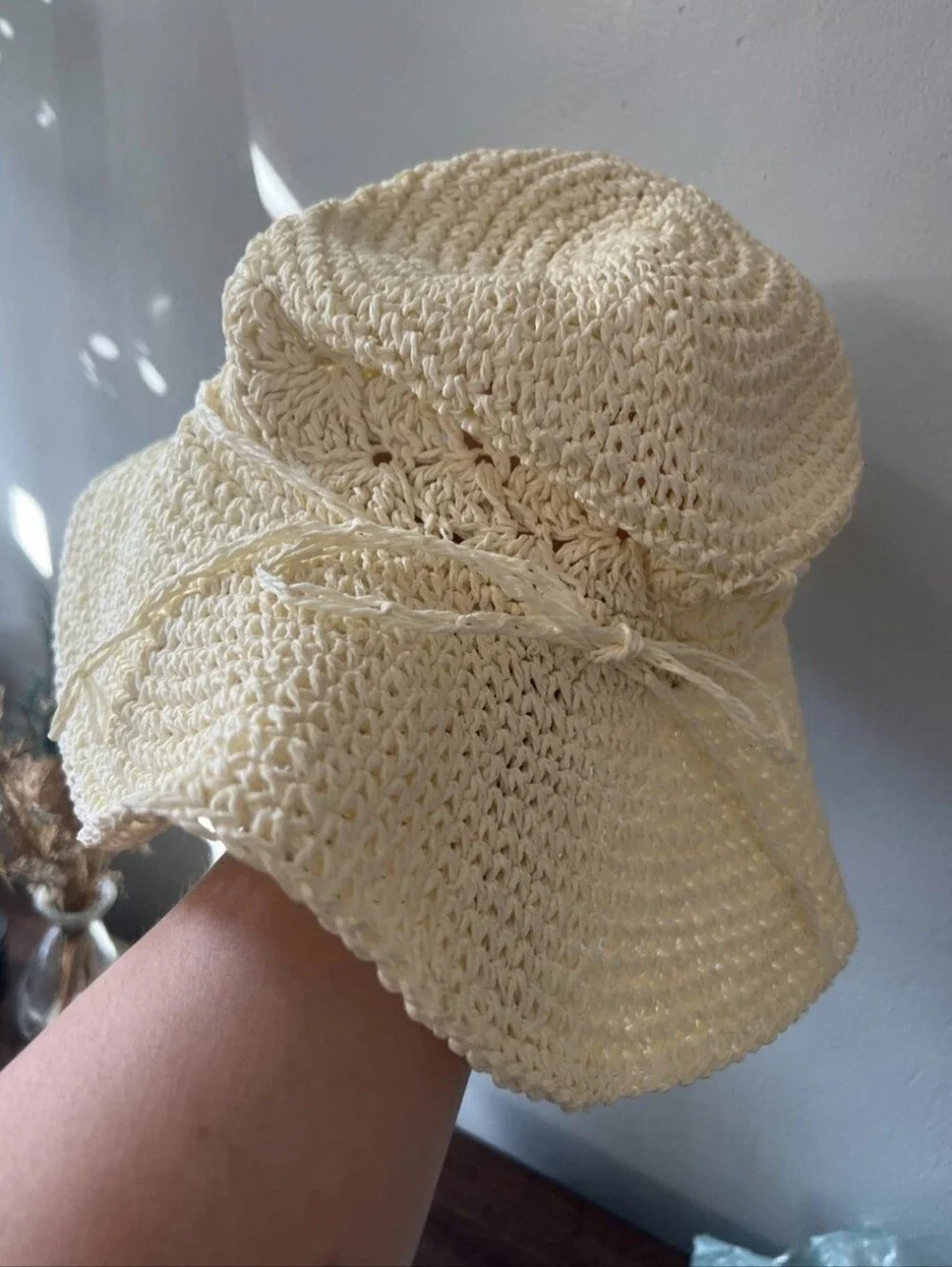 Hawaiian Classics Surfware Openwork Straw Hat - Beach Crochet Style.